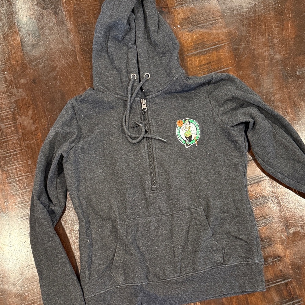 Gray Hoodie with Embroidered Logo